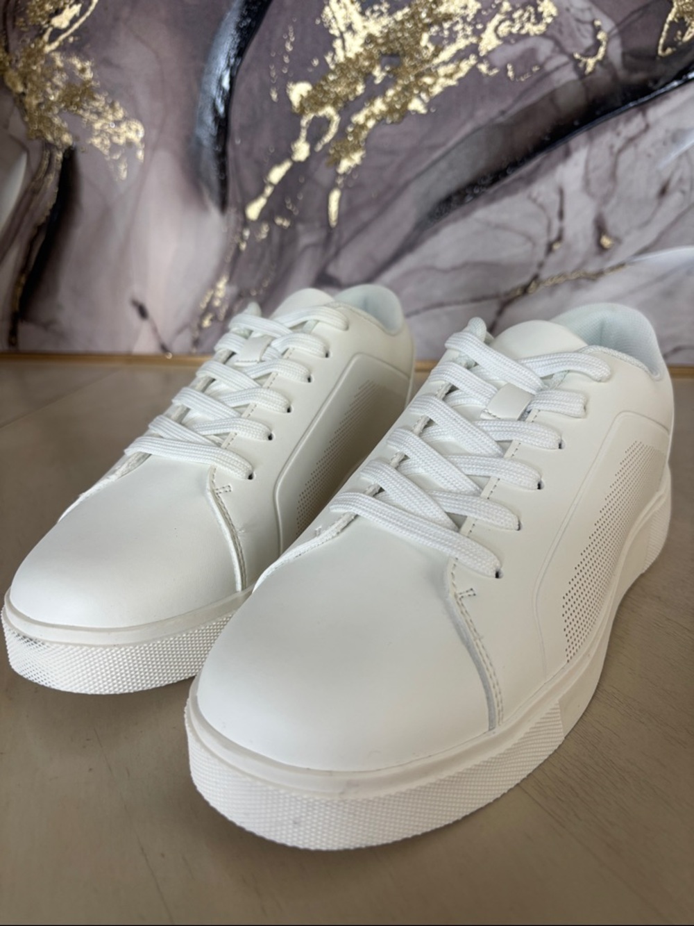 New York & Company White Men's Low-Top Sneakers